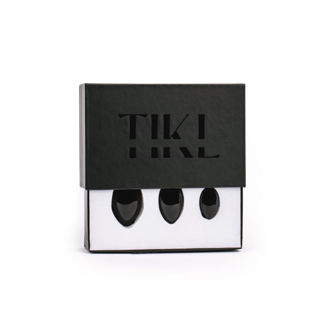 Kegel yoni egg set of 3 standing up in box